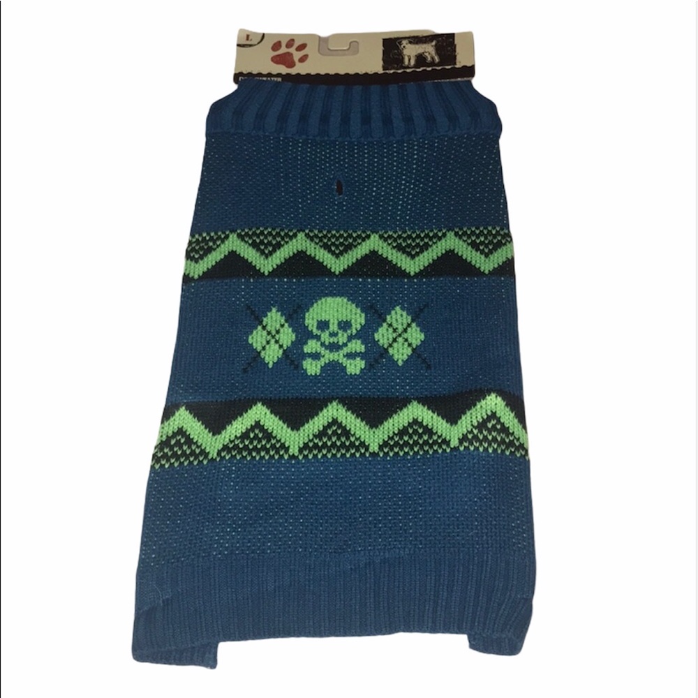 Dog Pet Animal Sweater Jacket Clothing Outfit Blue